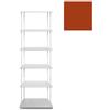 KRIPTONITE libreria da parete KROSSING MAXI H 170 cm con base per appoggio a terra - 1x07B05H+5x07M05H+20x07T33H