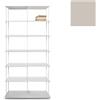 KRIPTONITE libreria da parete KROSSING MAXI H 203 cm con base per appoggio a terra - 1x07B10E+6x07M10E+36x07T33E