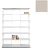 KRIPTONITE libreria da parete KROSSING MAXI H 203 cm con base per appoggio a terra - 1x07B15E+6x07M15E+48x07T33E