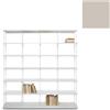 KRIPTONITE libreria da parete KROSSING MAXI H 203 cm con base per appoggio a terra - 1x07B20E+6x07M20E+60x07T33E