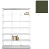 KRIPTONITE libreria da parete KROSSING MAXI H 203 cm con base per appoggio a terra - 1x07B15G+6x07M15G+48x07T33G