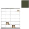 KRIPTONITE libreria da parete KROSSING MAXI H 203 cm con base per appoggio a terra - 1x07B20G+6x07M20G+60x07T33G