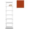 KRIPTONITE libreria da parete KROSSING MAXI H 203 cm con base per appoggio a terra - 1x07B05H+6x07M05H+24x07T33H