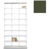 KRIPTONITE libreria da parete KROSSING MIDI 120 x H 203 cm con base per appoggio a terra - 08B12G+8x08M12G+64x08T25G
