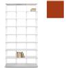 KRIPTONITE libreria da parete KROSSING MIDI 120 x H 203 cm con base per appoggio a terra - 08B12H+8x08M12H+64x08T25H