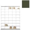 KRIPTONITE libreria da parete KROSSING MIDI 200 x H 203 cm con base per appoggio a terra - 08B20G+8x08M20G+96x08T25G