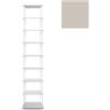 KRIPTONITE libreria da parete KROSSING MIDI 40 x H 203 cm con base per appoggio a terra - 08B04E+8x08M04E+32x08T25H