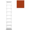 KRIPTONITE libreria da parete KROSSING MIDI 40 x H 203 cm con base per appoggio a terra - 08B04H+8x08M04H+32x08T25H