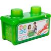 JELLY BLOX - Scatola di Immagazzinaggio + 30 blocchi Tattili Morbidi - Set di costruzioni per bambini dai 2 anni - Esperienza Sensoriale con Blocchi Estensibili e Flessibili - Imballaggio Aperto