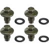A ABSOPRO Tappo Coppa Olio Motore 4 Set M14x1.5 Auto Motore Olio Scarico Tappo con Rondella 1013938 per Guado