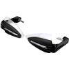 TOTMOX Paramani per moto fuoristrada, paramani per moto con luce di svolta a LED da 2,22 cm, attacco universale, luce di marcia diurna a LED, per protezione anticaduta, colore nero