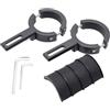 JVHLOV 2 Pezzi Supporto Regolabile per Fari Moto, Staffa Universale per Luci Anteriori (38-60 mm) Facile Installazione, Supporto di Montaggio Fari LED Universale per Veicoli Fuoristrada, Auto, Camion