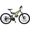 BICICLETTE CANELLINI Bicicletta Bambino MTB FULL SUSPENSION 26 COLORADO - Ruote 26 (NERO/GIALLO)