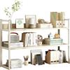 Generic Libreria da Scrivania Da Appoggio Salvaspazio Scaffale da Scrivania，scaffale da Scrivania, Libreria da Scrivania Organizer, Organizzatore Indipendente per Scrivania(White,50cm*24cm*60cm)