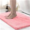 wyewye Tappetino da bagno in microfibra, 2 cm super spesso, tappeto da bagno super assorbente 50x80cm Rosa