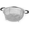 MGE World MGE - Scolapasta Acciaio Inox Maglia Fine - Colino Acciaio Inox Maglia Fine - Colino Cucina - Scolapasta con Manico, Filtro per Pasta, Riso, Verdura - Scola Pasta da Cucina Acciaio Inox