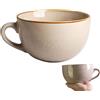 EVDZNA Tazza grande in ceramica, 700 ml, grande con manico, forno a microonde, ciotola in ceramica, tazza da caffè, ciotola in porcellana, per cereali, succhi di frutta (cachi)