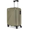 R Roncato Trolley FIBRA, espandibile (VERDE MILITARE, S)
