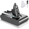 AIMAX Batteria 4000mAh per Dyson V6, ricambio Dyson V6, compatibile con V6 SV03 SV04 SV05 SV06 SV07 SV09 DC58 DC59 DC61 DC62 DC72 DC74 Animal Absolute Aspirapolvere 6 celle della batteria