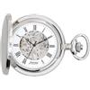 Lorenz Squelette Double Cover 030217AA Orologio da taschino a carica manuale in acciaio inossidabile