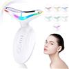 SWORCHI Massaggiatore Viso Lifting Elettrico Antirughe SWORCH Dispositivo di Bellezza Face Massager con 4 Modi 7 LED EMS Lifting Gua Sha Massaggio Rassodante Collo Viso