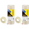 Idena 631042 - Pellicola adesiva 33 m x 15 mm, 10 pezzi, trasparente (Confezione da 2)