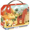 Janod Puzzle da 100 pezzi, Tema Antichità e Mitologia, Puzzle panoramico per bambini, Sviluppa pazienza e concentrazione, Made in France, Puzzle per bambini dai 6 anni, J02553