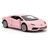 imtfzct 1/36 Lamborghini Huracan LP610-4 modellino auto giocattolo in acciaio legato con funzione di ritiro regalo auto per ragazzi e ragazze (rosa)