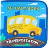 CutitiUU Quiet Book A Partire da 1 Anno, Montessori Libro Interattivo, Bambini in età prescolare apprendimento Giocattolo, Morbido Feltro Busy Book Regalo per Bambini e Bambine, 1-5 Anni (A)