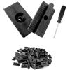 SHUIYUE 100 Clip di Fissaggio in Plastica ad Alta Densità per Pannello di Decking Composito - Distanziatori Nascosti da 6 mm con Viti