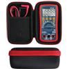 Khanka Custodia rigida compatibile con Multimetro digitale TRMS 4000 conteggi Volt Meter Manuale e Auto Ranging Misure Tester di tensione. (Solo custodia, cerniera rossa)