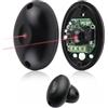 peaceking Coppia di Fotocellule Infrarossi Universali 12/24V AC DC per Cancelli e Garage - Sensore di Sicurezza Esterno con Filtro Solare, Portata 2m-25m, IP55