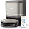 Philips Serie 9000 Robot aspirapolvere e lavapavimenti - Aspirazione ultra-forte, lavaggio con acqua pulita, stazione all-in-one, rilevamento ostacoli, controllo tramite app (XU9100/10)