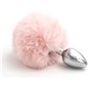 BONDAGERIE® Plug Anale con Coda coniglietto di colore Rosa, Taglia L