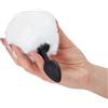 BONDAGERIE® Coda coniglio bianco, plug anale in silicone medico, Bunnytail per lui e per lei, Taglia Taglia: M