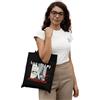 REPUBLIC OF CALIFORNIA ARCTT032-BK Tote Bag Love Killed My Friend - Borsa in cotone elegante e audace, colore: Nero, Nero, 38 X 42 CM, Utility