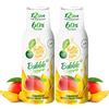 FruttaMax Sciroppo al Mango Senza Zucchero - 60% Frutta Vera | Sciroppo a Basso Contenuto Calorico per Gasatori, Cocktail e Dessert - 2 x 500ml