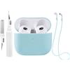 Teyomi Custodia in silicone compatibile con AirPods 3 con kit di pulizia, Custodia protettiva compatibile con Apple AirPods 3 con cinturino sportivo, per Airpods 3 Case (Blu chiaro)