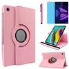 R.SHENGTE Custodia per Lenovo Tab M10 Plus 10.3 Inch 2020 (TB-X606F TB-X606X) - Rotazione di 360 gradi Custodia protettiva completa per supporto,Con Penna Stilo, Pellicola Per Schermo (Pink)