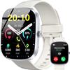 OUKITEL Smartwatch Uomo Donna, 1.91 HD Orologio Smartwatch Donna con Effettua/Risposta Chiamate, 140+ Sportive Smart Watch con Contapassi/Sonno/Cardiofrequenzimetro, IP68 Impermeabile per iOS/Android