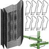 WDZGX Fibbie di Collegamento per Traliccio per Piante 50PCS per Piante Rampicanti da Giardino Supporto per Serra Tubi Rampicanti Gabbie per Piante (16mm)