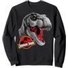 Jurassic Park T-Rex Circle Art Fill Felpa