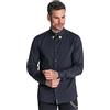 Gianni Kavanagh Black Power Shirt Camicia, Nero, L Uomo