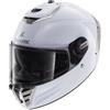 SHARK SPARTAN RS BLANK White Silver Glossy M