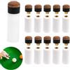 SopwMap 10 Pezzi Punte di Ricambio per Stecche da Biliardo, Puntali da Biliardo da 10mm e Ghiere in Plastica, Puntali Rigidi per Stecche da Biliardo, Accessori per il Controllo del Gioco, Facili da Installare