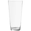 DRW Vaso da tavolo in vetro trasparente 10 x 10 x 30 cm
