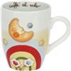 THUN - Mug in Porcellana con Pack Decorato Sagomato in Cartotecnica, Linea Bosco Magico, Capacità 300 ml, Ø 8.5 cm