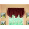 Today's Curtain Emelia Original Voile Ascot 63,5 cm, Borgogna, 101,6 cm di larghezza x 63,5 cm di lunghezza