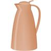alfi ECO 1,0 l, albicocca, thermos con inserto igienico in vetro temperato in plastica, tappo a vite con comodo pulsante, versare con una sola mano, ideale come caffettiera da caffè, teiera, senza BPA