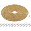 QUARKZMAN 4mm x 10m Corda Tubolare Strass Corda Cristallo Catena Strass Cristalli per Decorazione Fai Da Te Cucire Scarpe Maglioni Pantaloni Ginnastica, Giallo Dorato, con Aghi